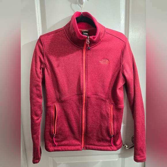 Women’s Medium The North Face Agave Fall Zip Jacket Red Cayenne Heather - Picture 2 of 11